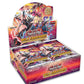 Geöffnetes Yu-Gi-Oh! Wild Survivors Booster Display von Konami gefüllt mit Booster Packs für das Trading Card Game