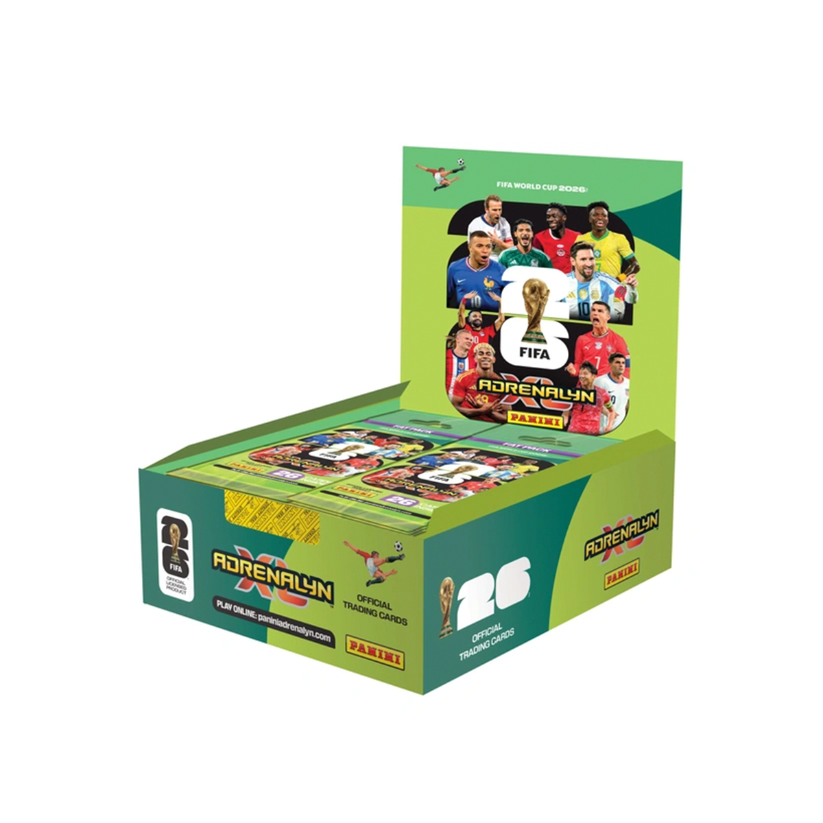 Panini FIFA World Cup 2026 Adrenalyn XL Trading Cards - Fat Pack Booster Display